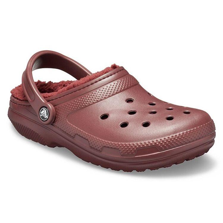 Crocs Classic Clog Eva Classic Warm Cotton Perforated Clogs Unisex clogs Burgundy 203591-60U