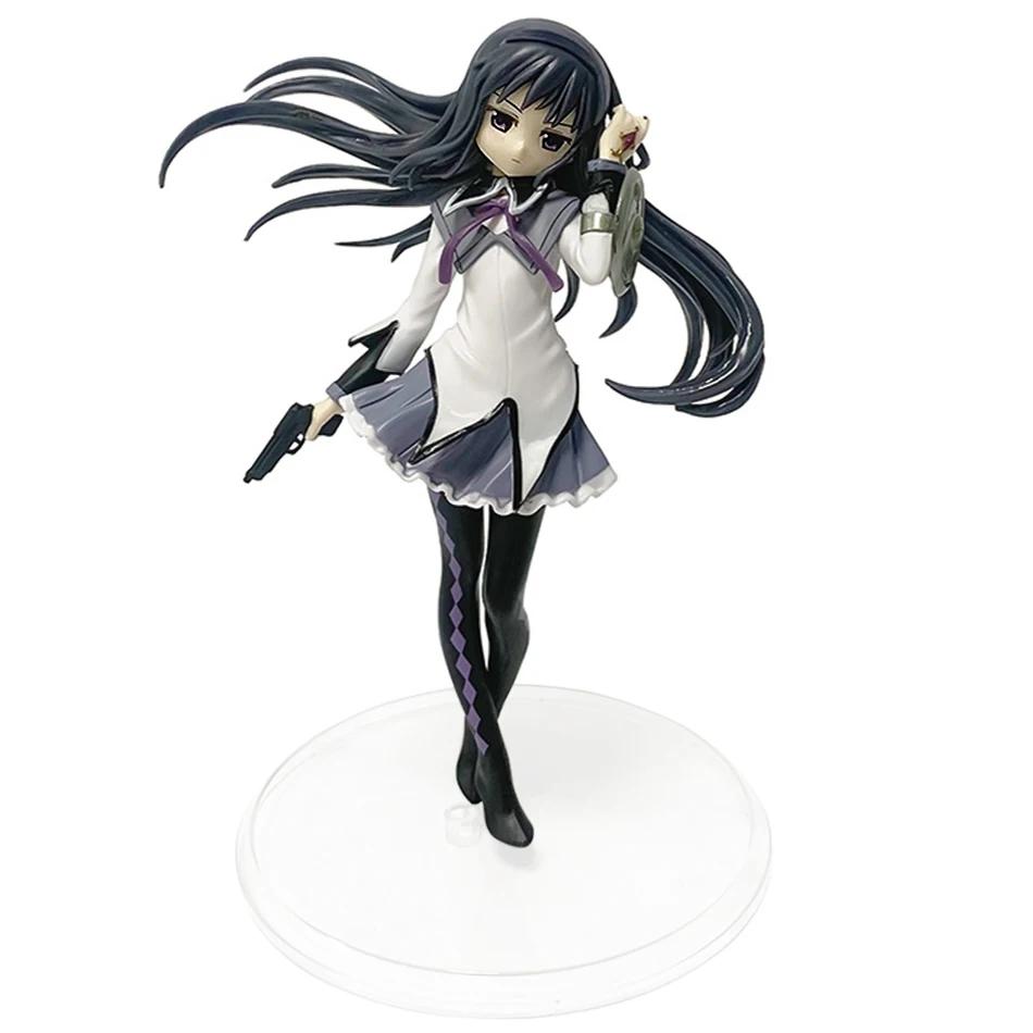 Anime Puella Magi Madoka Magica Figure 17cm Akemi Homura Action Figural Pvc Model Kawaii Decoration Doll Kids Toy Holiday Gift