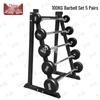 Rubber-Coated Fixed Barbell Set