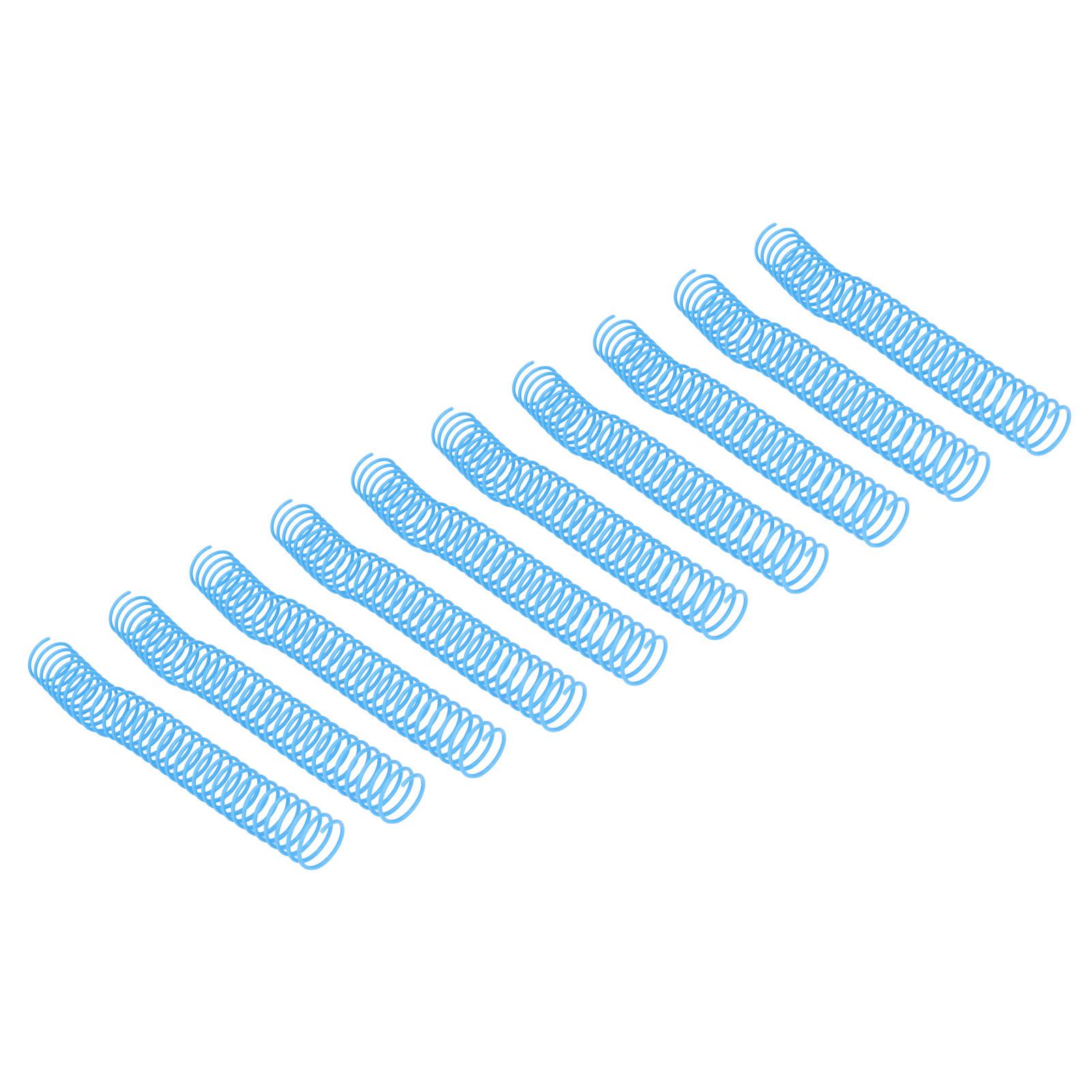 10Pcs Spiral Binding Coil Large Capacity Spine Comb 31mm Inner Diameter 30 Holes Set Kit