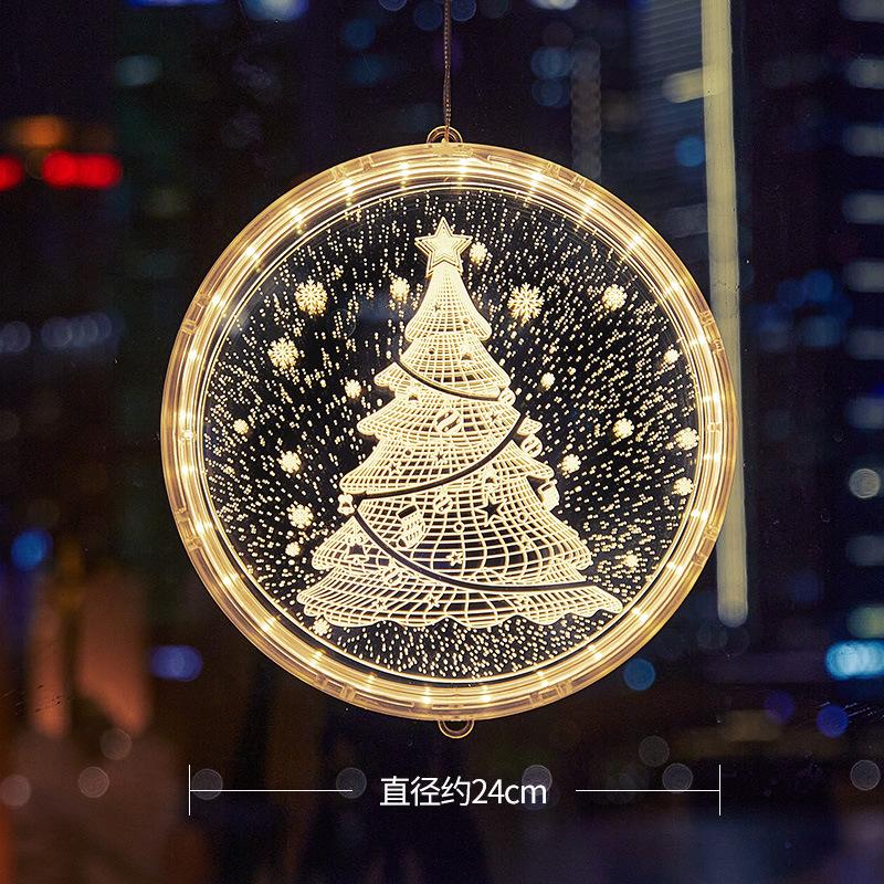 Christmas Decorations Scene Layout Store Shop Creative Small Hangings Window Christmas Tree Pendants Atmosphere Decoration
