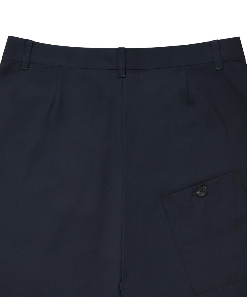 AJOBYAJO Slit Shorts [Navy]