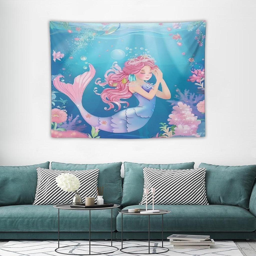 Japanese Tapestry Cherry Blossom Crane Sea Wave Fuji Mountain Red Sun Pattern Printed Wall Tapestry Painting Wall Hanging for