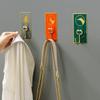 Light Luxury Adhesive Hook Strong Load Bearing No Punching Bathroom Wall Hook for Towel Clothes No Trace Paste
