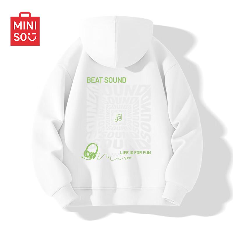 

MINISO Men s High-Street Style Pullover Hooded Sweatshirt 2XL