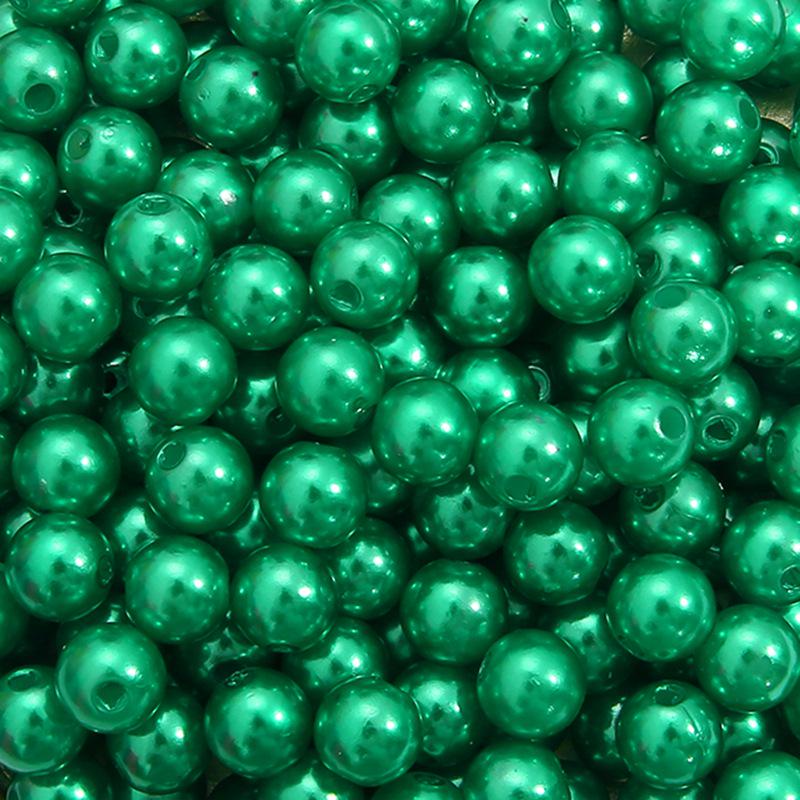 ABS Perforated Pearl-Like Beads for DIY Earrings, Bracelets, Ancient Style Hairpins