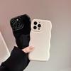 Cute Wavy Edge Phone Case for iPhone Pro Max, Glossy Curly Frame Shockproof Cover, Minimalist Soft Silicone Protective Case for Women Girls