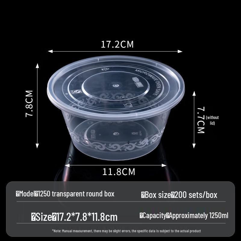 Handun Disposable Round Takeaway Containers