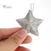 6 Stück funkelnder 3D-Sternform-Weihnachtsanhänger mit Umhängeband, glitzernder Stern, Weihnachtsbaumschmuck, DIY-Handwerk, Party-Dekoration