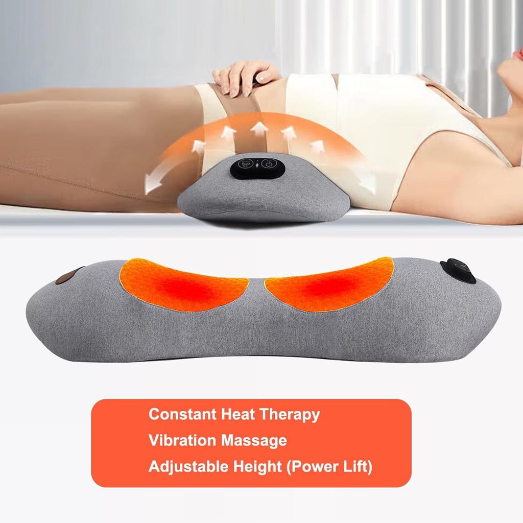 This New Electric  Back Massager Provides Deep Tissue Massage And Features Traction, Vibration, And Heating Functions To Back Pain.