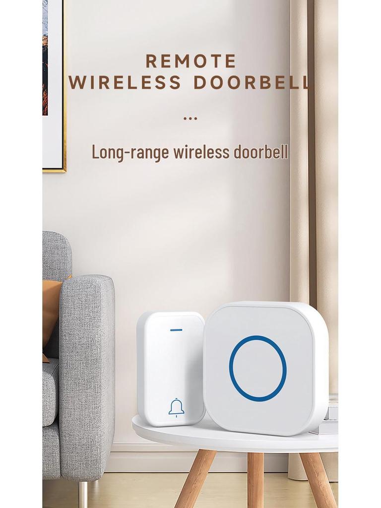High-Volume Wireless Doorbell with 38 Ringtones and Long-Range Wall-Penetrating Pager for the Elderly
