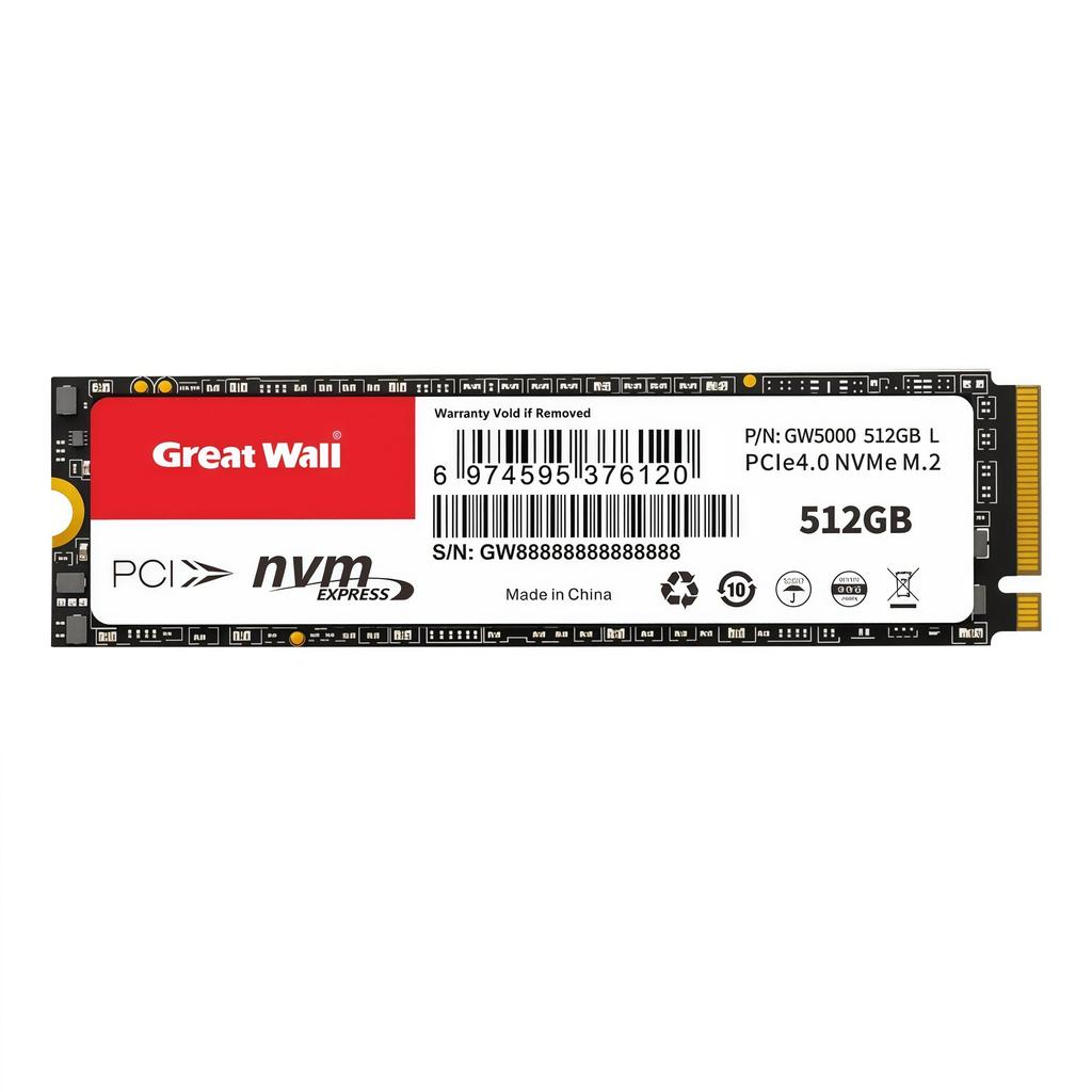 Built In Hard Drive Great Wall G5000 M.2 NVMe Pcle4.0 2280 3D TLC NAND 512gb/1tb/2tb Ssd