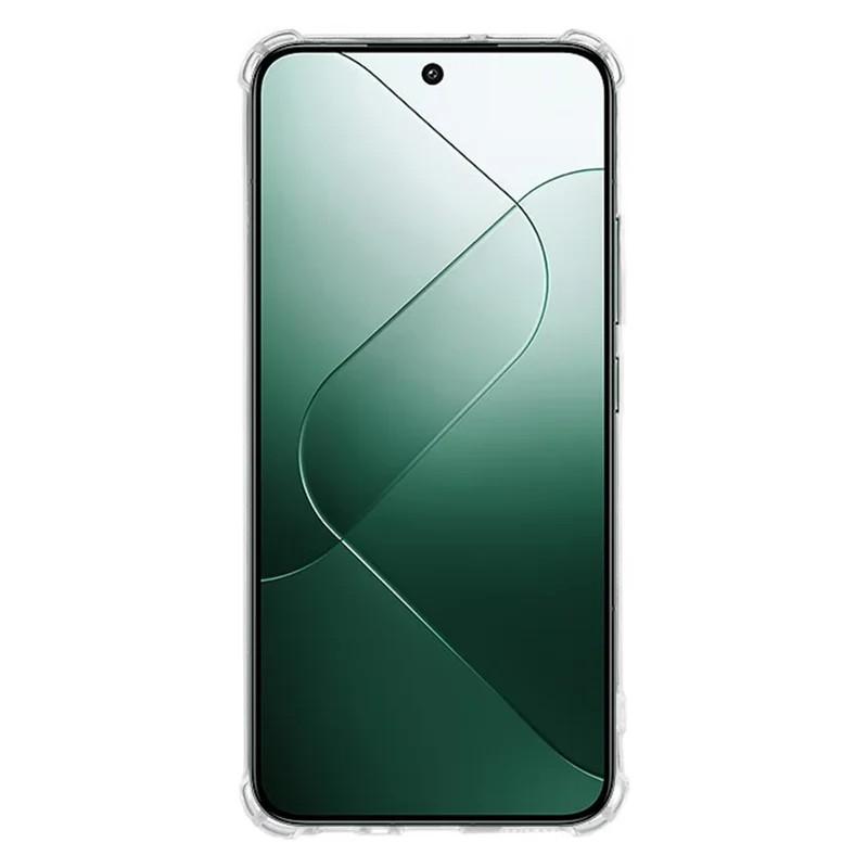 For Xiaomi 15 Pro TPU Case WANLONFENG WL3 Series 1.5mm Phone Cover with Tempered Glass Film