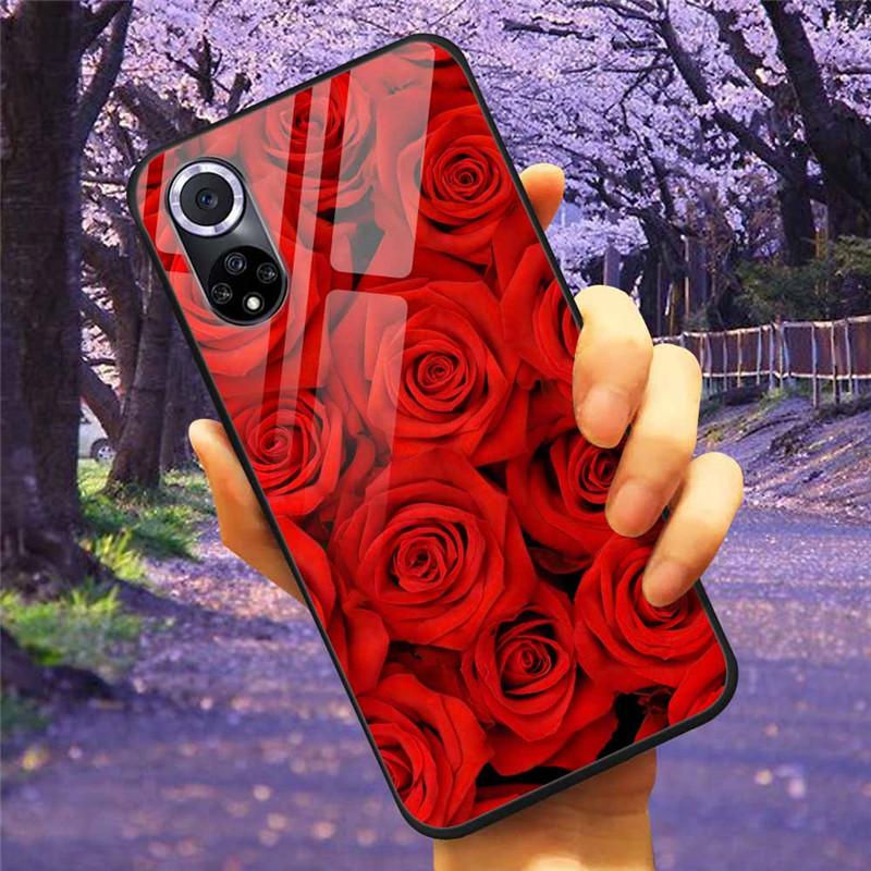 For Honor 50 Pro Case Tempered Glass Starry Marble Hard Back Cover for Huawei Honor 50 Phone Cases Honor50 Protective