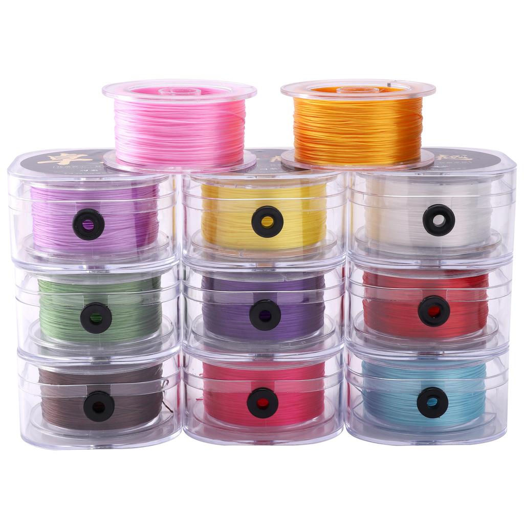 50-100Meter Elastic Line Thread Round Crystal Line Nylon Rubber Stretchy Cord For Jewelry Making Beading Bracelet