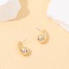 Accessories European and American Simple Creative Personalized Fashion Stud Earrings Alloy Light Luxury High-end Ear Bone Clip Set