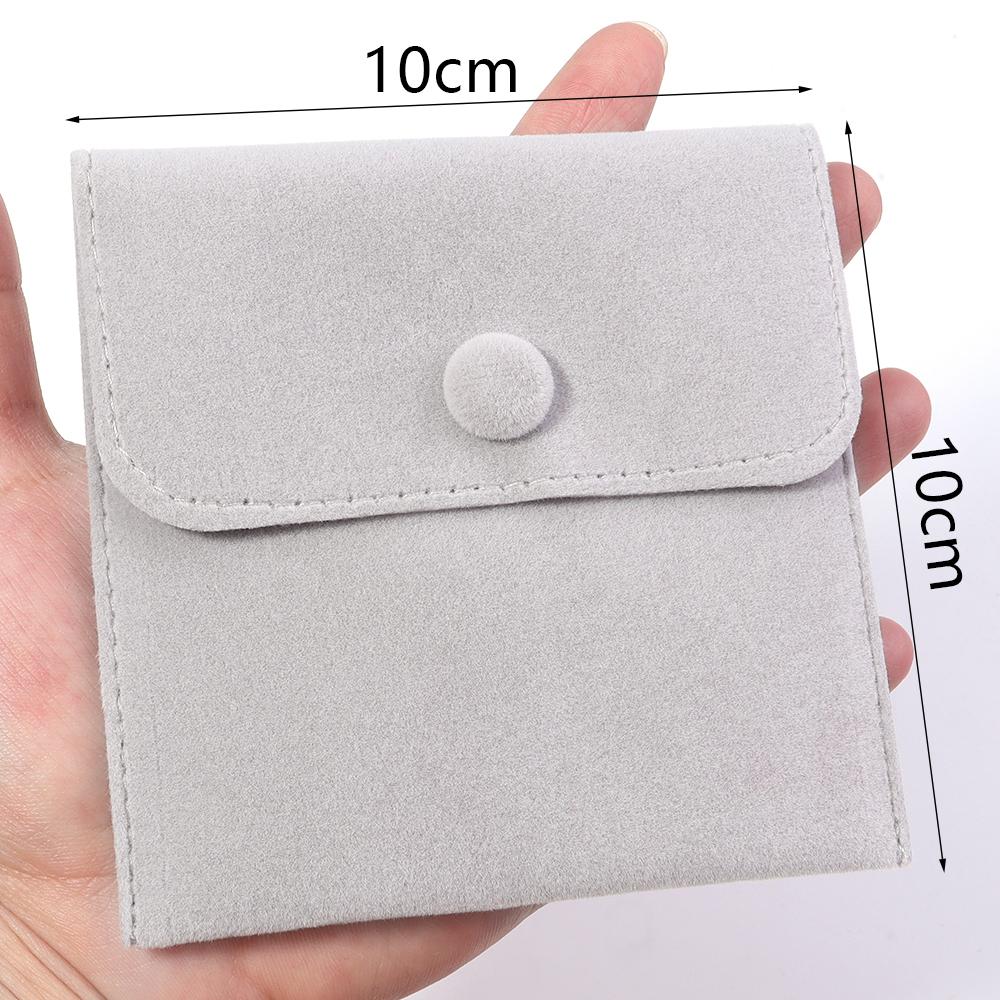 1PC Jewellery Pouch Packaging Bag Soft Velvet Gift Bracelet Necklace Earrings Rings Storage Button Velvet Bag Custom Logo