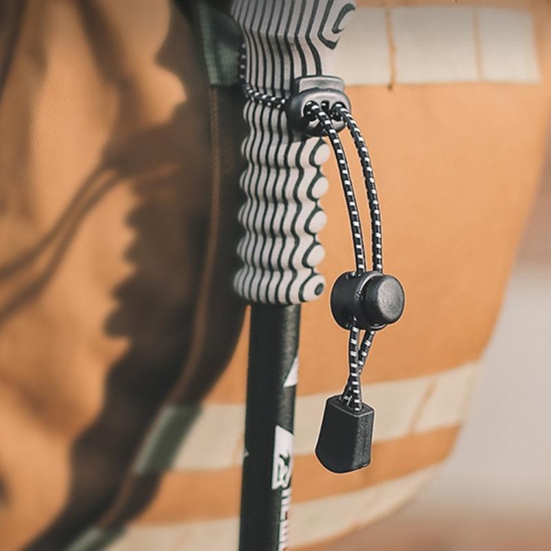 Pack of 10 Elastics Fastening Cord with Secure Clip Expandable Rope for Camping Shelter Stability and Outdoor Attachments