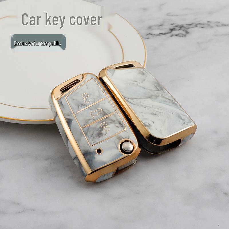 Volkswagen Schlüsselhülle für Tayron X, T-Roc, Bora, Sagitar, Golf 7, New Magotan B8CC, Passat