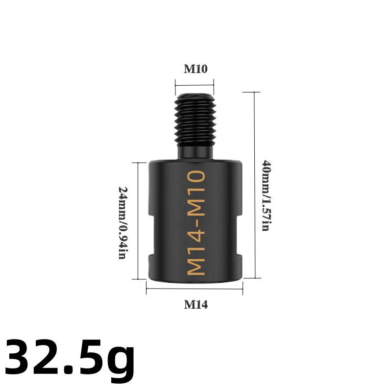 M10 To M14 Angle Grinder Adapter, Cross Drill Hole Opener Conversion Rod, 5/8-11 American Thread