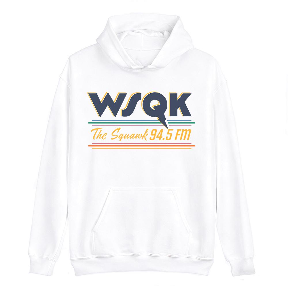 WSQK The Squawk 94.5 FM Bluzy Beam Me Up Place Sucks Nadrukowane Bluzy z Długim Rękawem z Kapturem Odzież Unisex