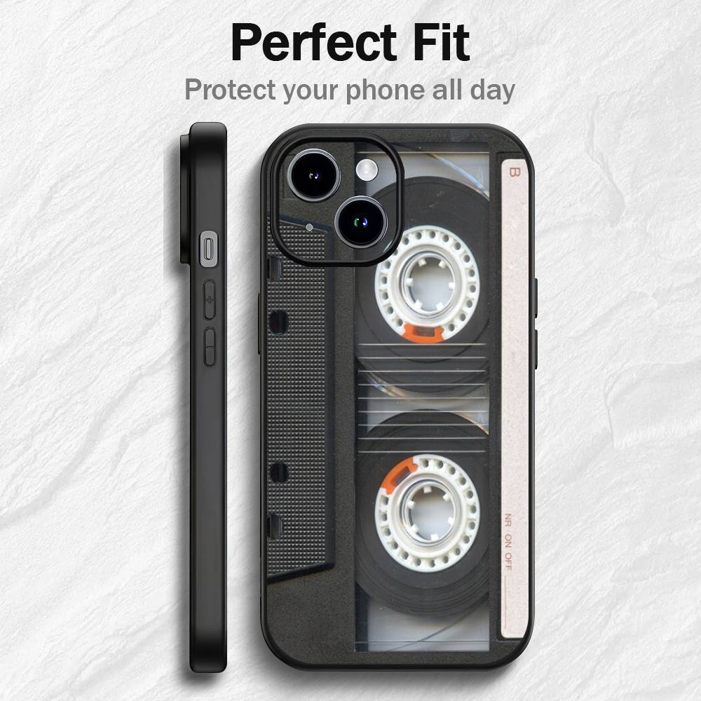 Radio Tape Cassette Phone Case For iPhone 17 16 15 14 13 12 PRO MAX PLUS Mini TPU Soft to Skin-friendly case