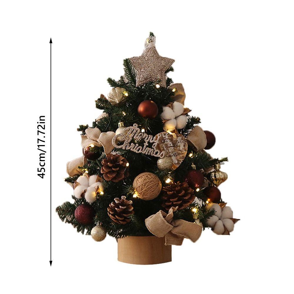 45cm DIY Christmas Tree Kit Artificial Pine Desktop Christmas Tree  Desktop Ornament