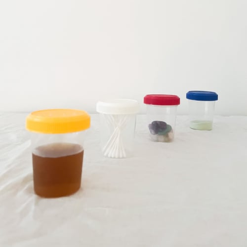 Set of 10 Matsumoto Sangyo Sample Bottles, 120ml Plastic, Wide-Mouth, Screw Cap, Graduated, for Liquids, Solids, and Powders, JPD (J Product Design),
