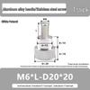 M6 Aluminum Alloy Knurled Hand Tightening Screw Bolt with Stainless Steel Handle