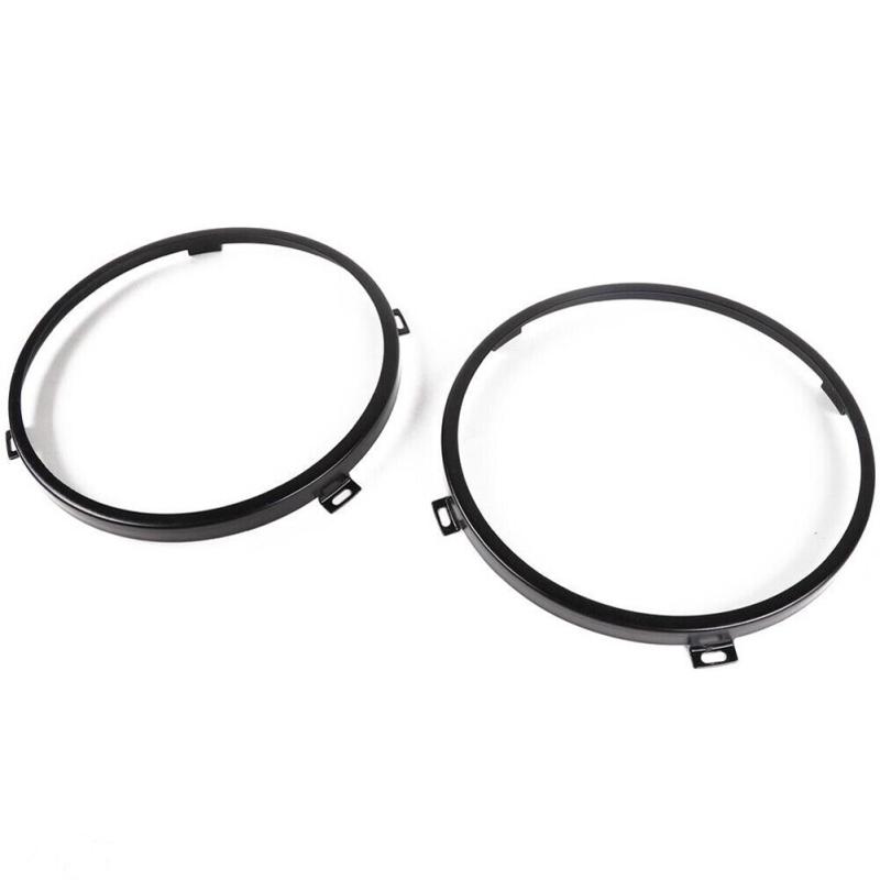 2pcs Metal 7 Inch Headlight Ring Mounting Bracket Retaining Replacement Parts Compatible For Tj