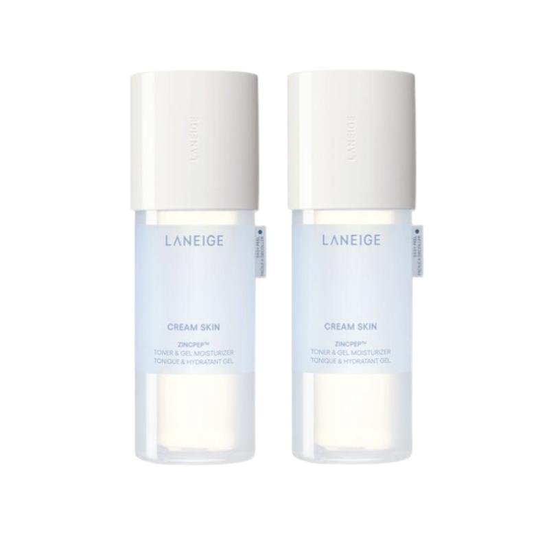 Laneige Cream Skin Zincpept Toner & Gel Moisturizer 170ml – Oil Control Hydrating Toner, Lightweight Gel Cream Skin
