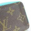 Used LOUIS VUITTON Card Case Mule cult M60910 Monogram Tyu Luco Words Blue Accessory