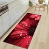 1Pcs Lotus Pattern Floor Mat Modern Kitchen Polyester Rug Non-Slip Colorful Indoor Carpet, For Home Bathroom Bedroom Living Room Decor