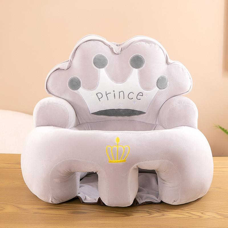 

Infant Baby Seat Cushion With Short Plush Cover For Sitting Assistance сірий колір