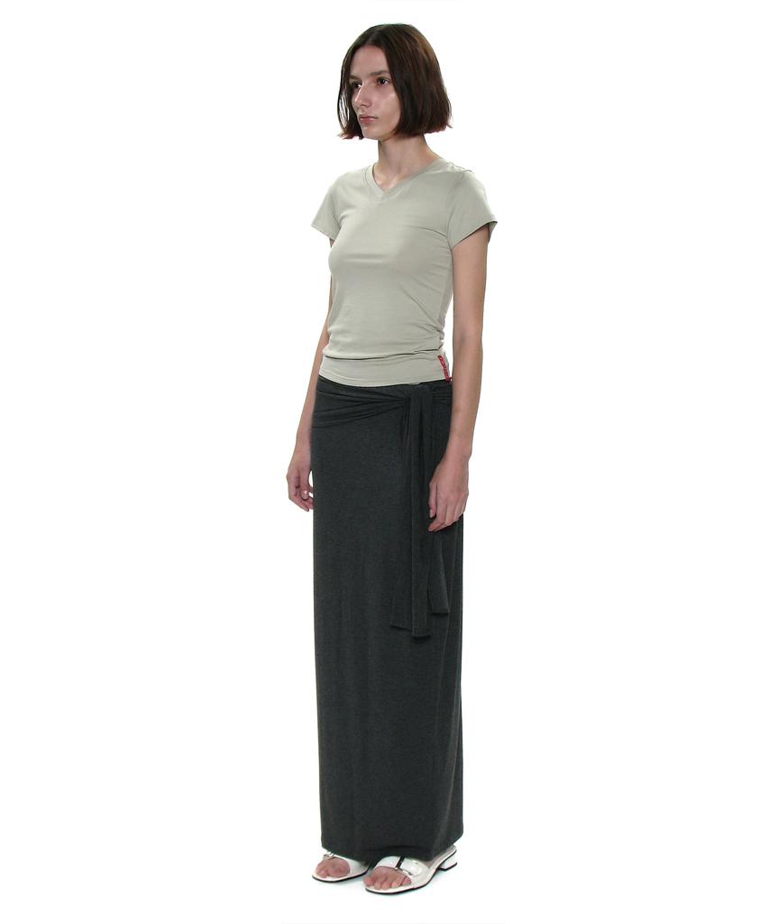 PARTIMENTO WOMEN Pwc V-Neck Baby Tee_Dusty Mint