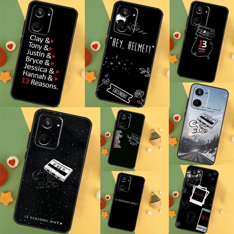 13 Reasons Why Case For Realme C67 C55 C53 C51 C35 C33 C31 C30 C25s C21Y GT Neo 6 GT5 9 10 11 12 Pro Plus