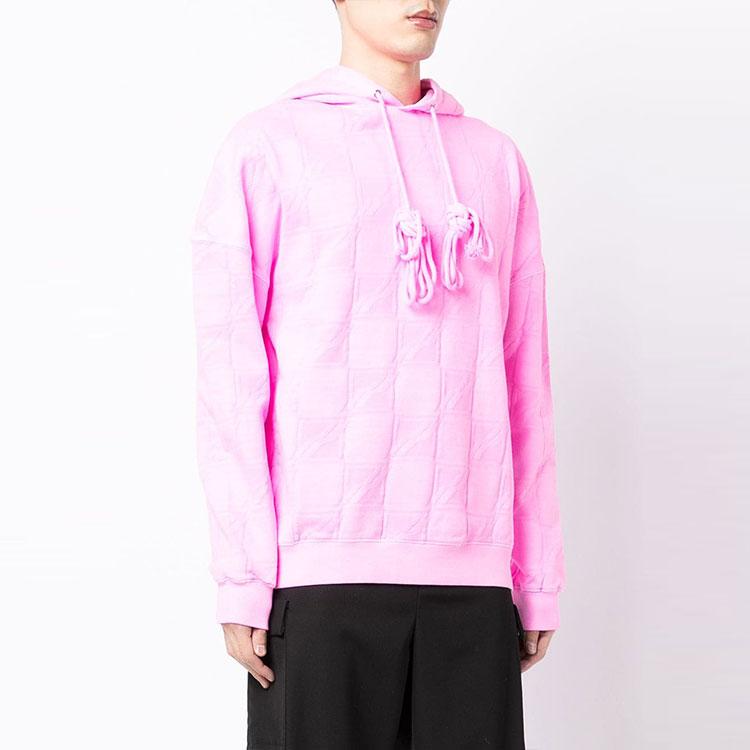 We11done Logo All Over Print Pullover Sweatshirt Unisex sweatshirt Pink WD-TH3-21-581-U-PK