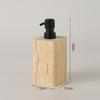 Dispensador de jabón de 400 ml moderno simple textura de piedra de cueva loción baño hogar lujo tipo presión de aire botella de desinfectante de manos