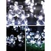 50Leds Solar Garden Outdoor String Lights, Cherry Blossom-Shaped LEDs. 8 Modes Available For Outdoor Use. Fairy Lighting For Christmas Trees.