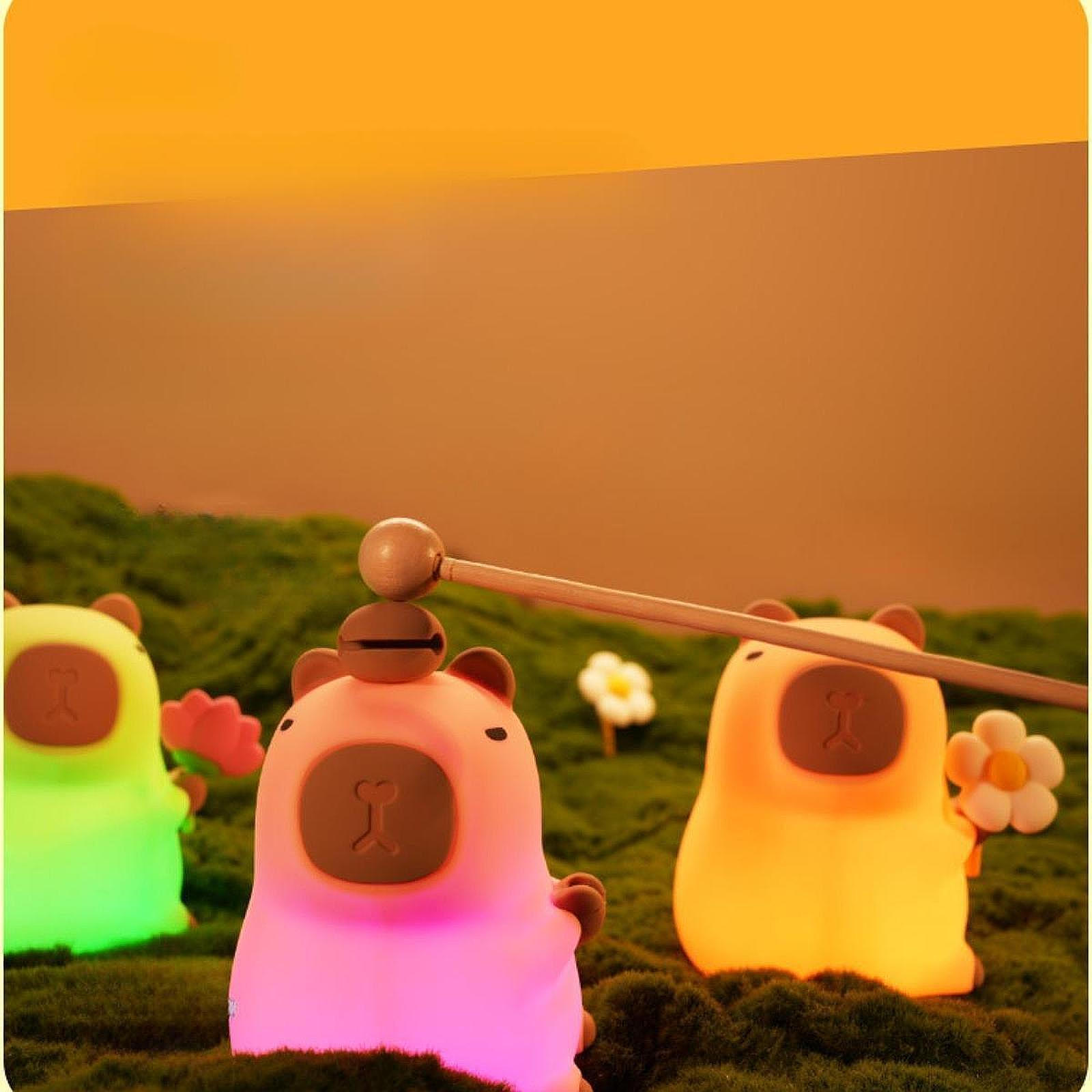 

Ночной светильник Capybara, прикроватная лампа, 7 режимов смены цветов, настольный светильник для кабинета Style A