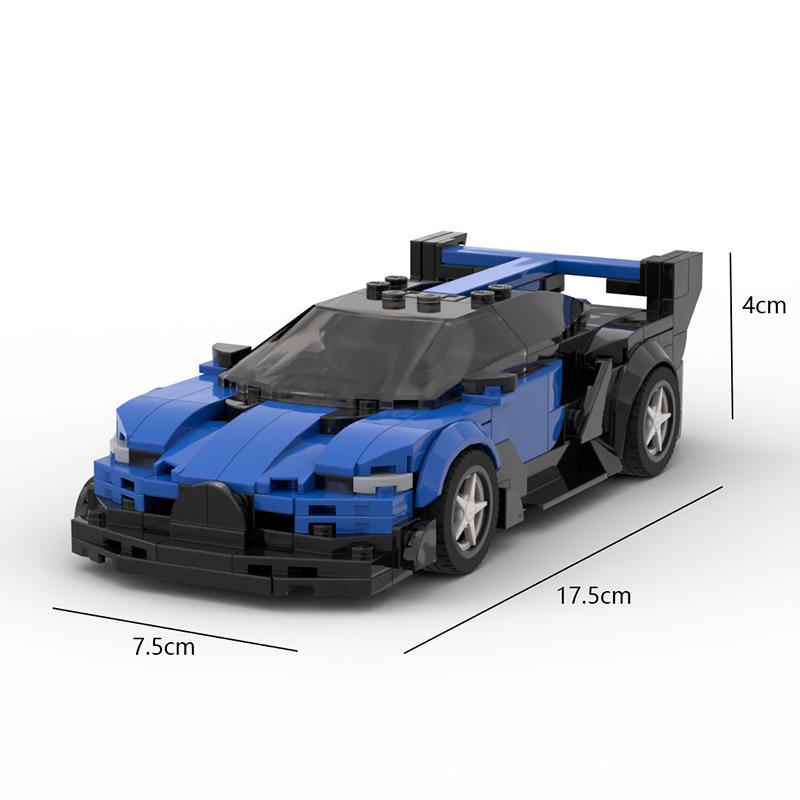 Racing Sports Car MOC Small Particle Building Blocks Bolide Vision GT Speed8 Grid Car Model Building Blocks