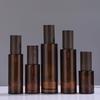 Brown Glass Spray Bottle for Foundation, Makeup, Lotion, Light-Blocking Skincare, Portable Sample, and Serum