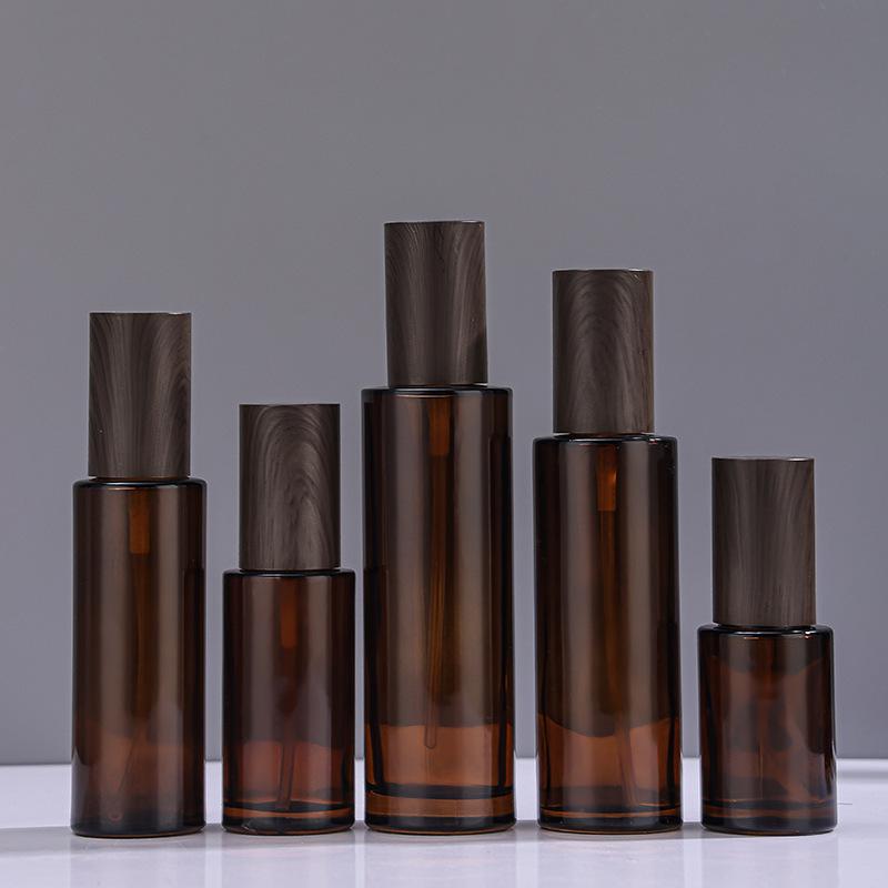 Brown Glass Spray Bottle for Foundation, Makeup, Lotion, Light-Blocking Skincare, Portable Sample, and Serum