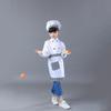 apron Hat Kitchen Top Halloween Decoration Cosplay Costume Cook Tshirt Children Chef Costume Set