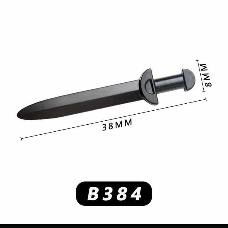 Medieval Knight Scene Minifigure: Fountain, Rapier, Compatible with LEGO Bricks