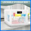 Uzamykatelný úložný box 3,6 galonu Velká kapacita Uzamykatelná úložná nádoba Přenosný uzamykatelný box s kombinačním zámkem