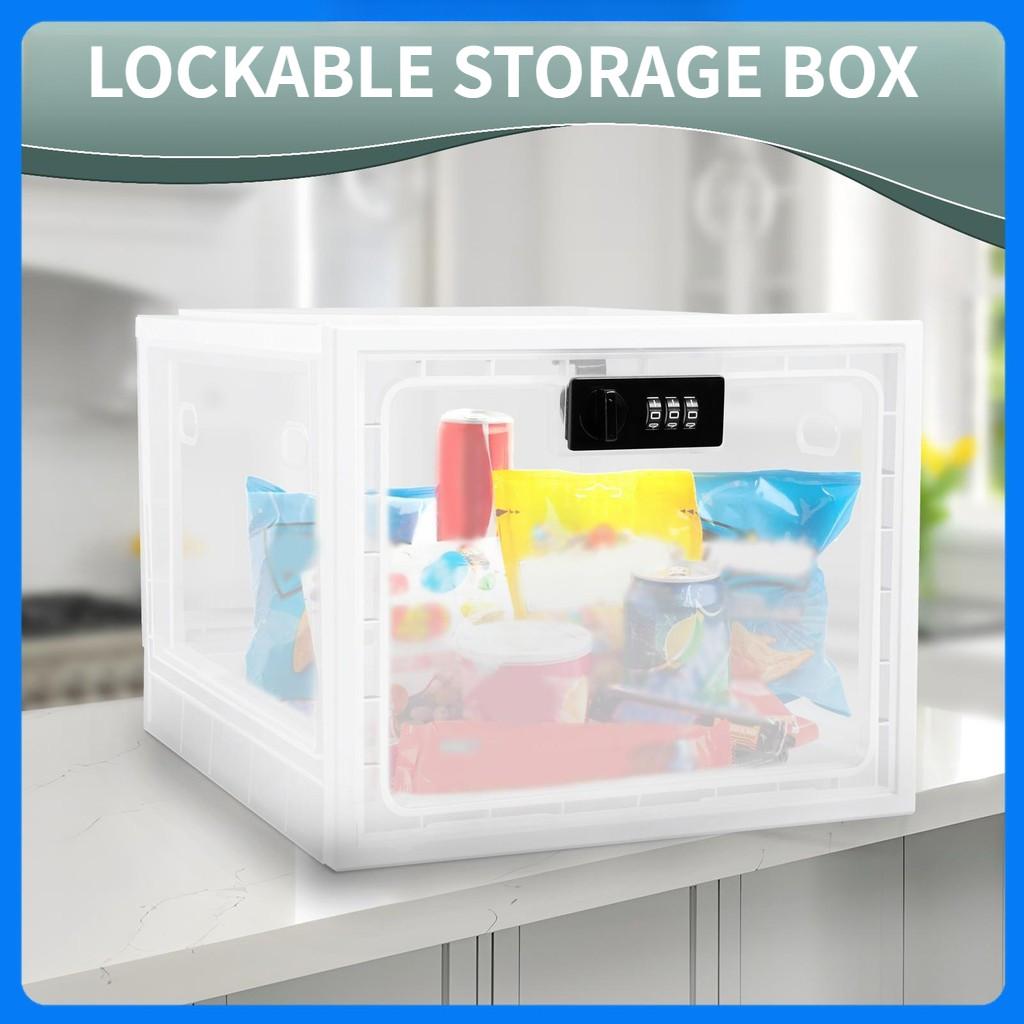 Uzamykatelný úložný box 3,6 galonu Velká kapacita Uzamykatelná úložná nádoba Přenosný uzamykatelný box s kombinačním zámkem