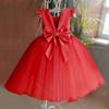 2025 Girls Baby Summer Dress Wedding Birthday Party Fluffy Lace Dress 1-5 Y Toddler Dress Elegant Tutu Vestidos Kids Clothes
