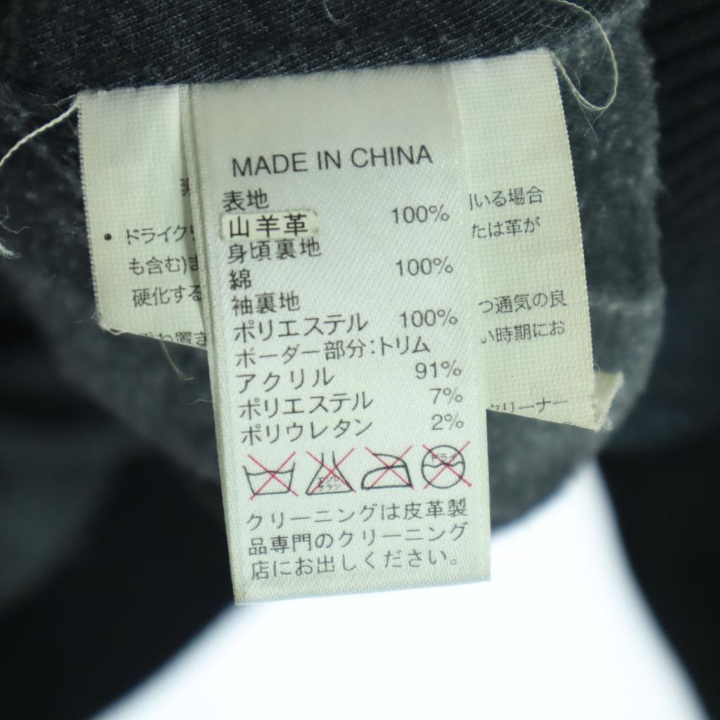 Banana Republic Long sleeve Stand collar leather jacket XS black Women Used