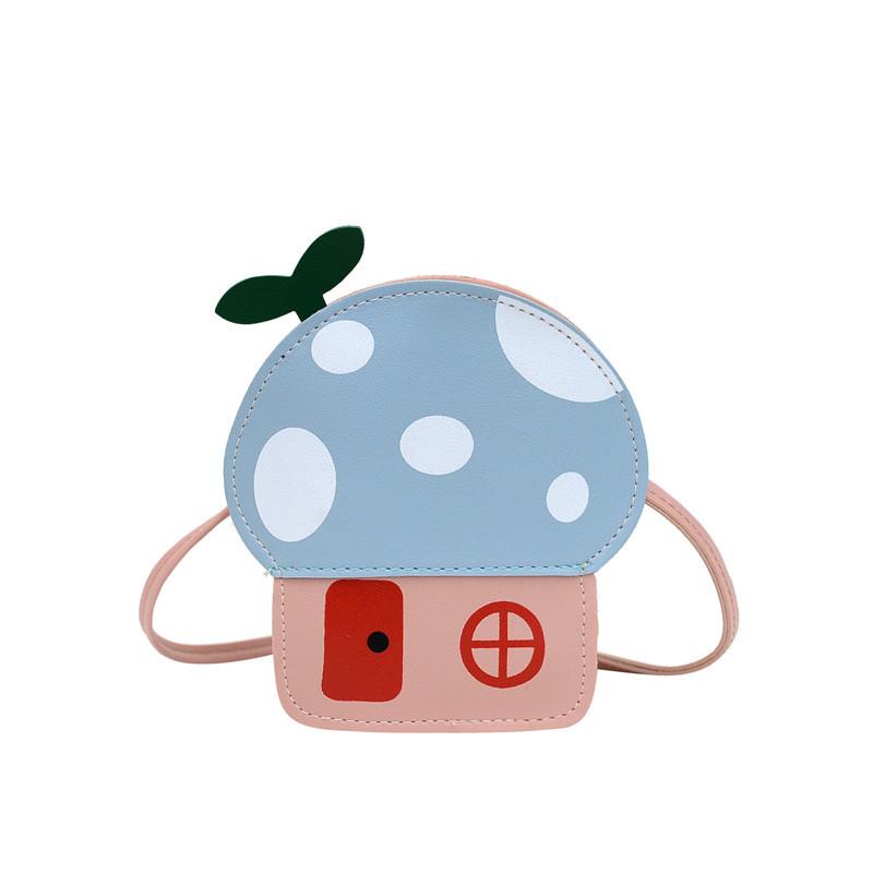 New Cute Girls Mushroom Purse Handbags Fashion Baby Kids Mini Crossbody Bags Children Small Shoulder Bags Wallet